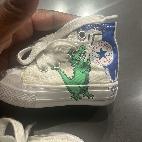 COPY - Converse Dinoverse Chuck Taylor All Star High Top Canvas Sneaker Infant … - Picture 4 of 6